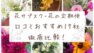 花サブスク・お花の定期便口コミおすすめランキング17選