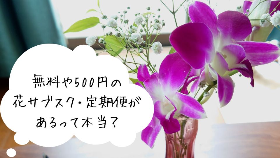 無料は500円の花サブスク・定期便はあるの？